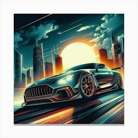 Mercedes Gt Canvas Print