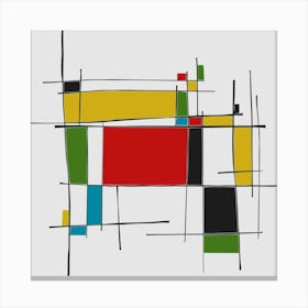 Remembering Mondrian Canvas Print