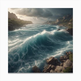 Stormy Sea Canvas Print