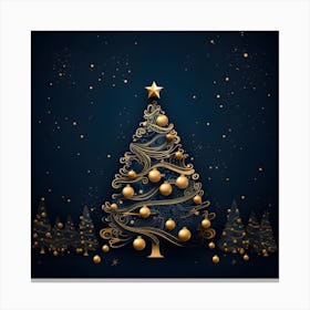 Christmas Tree Background 4 Canvas Print