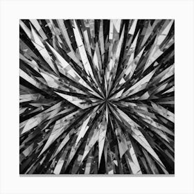 Black and White Abstract Art 378 Canvas Print