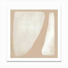 Neutral Tan & White, Minimalist Modern Art, Sands of Time  Canvas Print