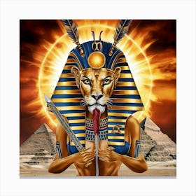 Pharaoh Sekhmet Canvas Print