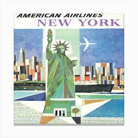 American Airlines New York Canvas Print