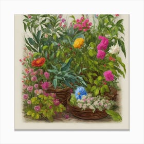 Flower Garden Canvas Print