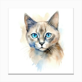 Ukrainian Levkoy Cat Portrait Canvas Print