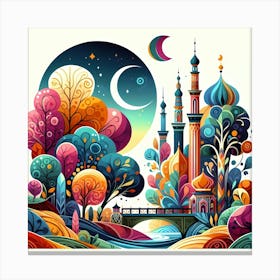 Islamic Landscape Canvas Print