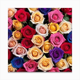 Colorful Roses 23 Canvas Print