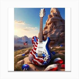 Red, White, and Blues 8 Canvas Print