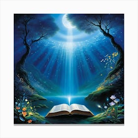 Open Book Canvas Print