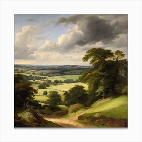View Of A Country Road Canvas Print