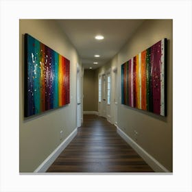 Hallway Stock Videos & Royalty-Free Footage 11 Canvas Print