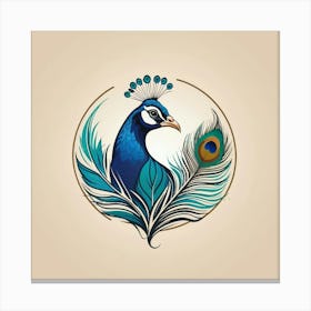 Peacock Bird Canvas Print