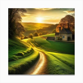 Sunset In The Countryside 22 Canvas Print