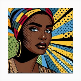 Thembeka Pop African Woman Canvas Print