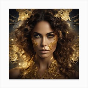 Golden Beauty Canvas Print