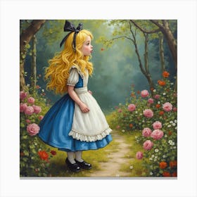 Alice In Wonderland Canvas Print