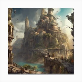 Fantasy City 41 Canvas Print