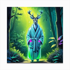 Deer In The Forest 42 Canvas Print