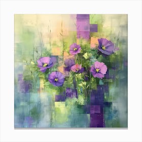 Purple Poppies Canvas Print