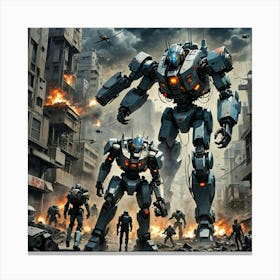 Poster For The Movie Robots Canvas Print