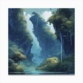 Fantasy Landscape Painting 1 Canvas Print