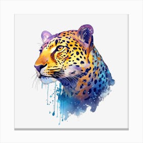 Leopard Head Painting Toile