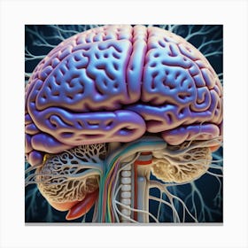 Human Brain 92 Canvas Print