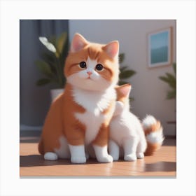 Cute Kittens Canvas Print