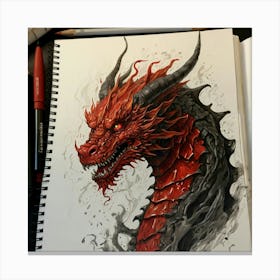 Dragon Head 1 Canvas Print