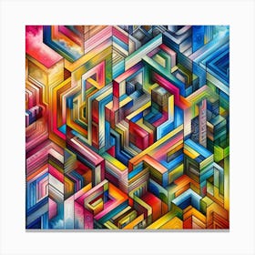 Abstract Abstract Painting Canvas Print