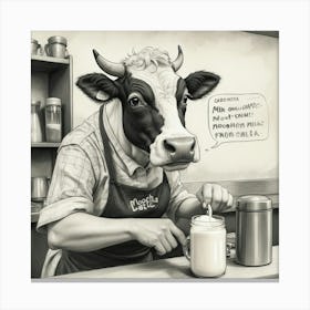 Cheesy Cow Canvas Print