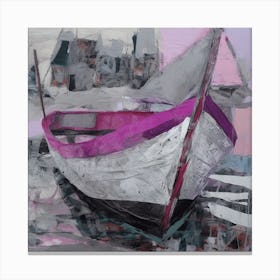 Pink Boat Canvas Print