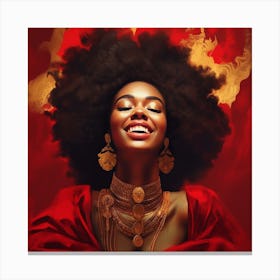 Afro-American Woman 1 Canvas Print