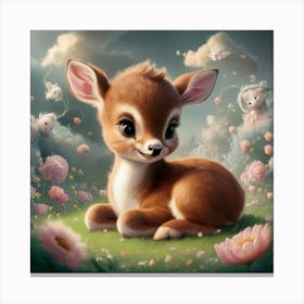 Fawn Baby Canvas Print