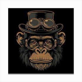 Steampunk Monkey 26 Canvas Print