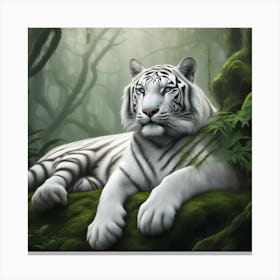 White Tiger Canvas Print