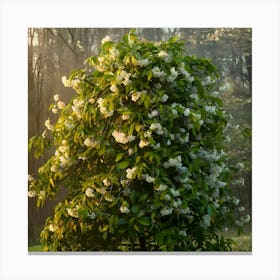 A Closeup Image Of A Lush Green Kirschbaum Tre(3) Canvas Print