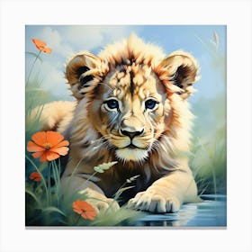 Lion 4 Canvas Print