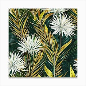 Seamless Tropical Pattern 1 Canvas Print