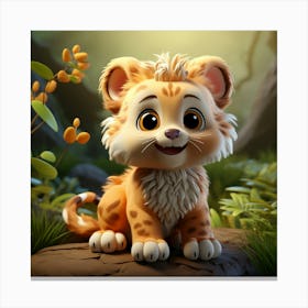 Lion Cub 3 Canvas Print
