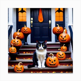 Halloween Cat 5 Canvas Print