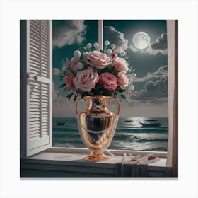 Vase Of Flowers 2 Canvas Print