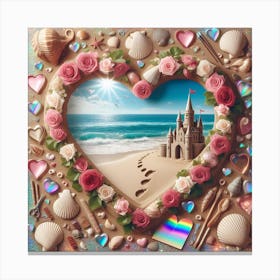 Heart Shaped Castle Canvas Print