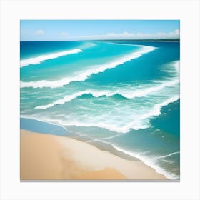 Beach - Beach Stock Videos & Royalty-Free Footage Canvas Print