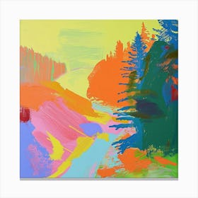 Colourful Abstract Olympic National Park Usa 1 Canvas Print