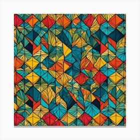 Abstract Geometric Pattern 4 Canvas Print