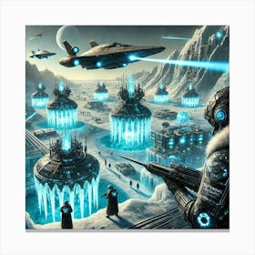 A Sci Fi Depiction Of The Plutonic Alliance S Def Canvas Print