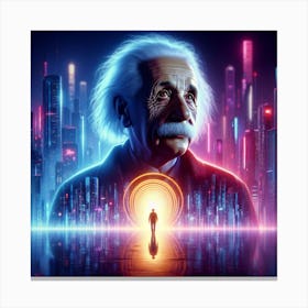 Albert Einstein 4 Canvas Print