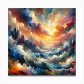 Abstract Painting Canvas Print